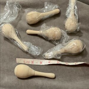Natural Wooden Maracas Set for Kids